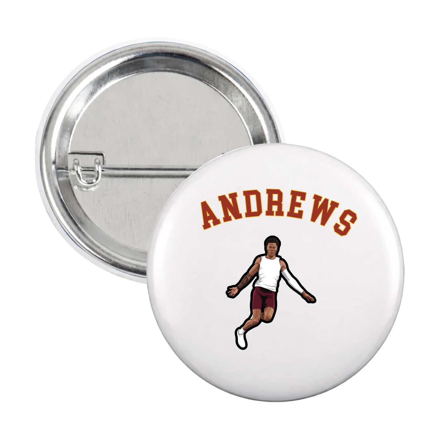 Game Day Button — Shirsey Arch in White