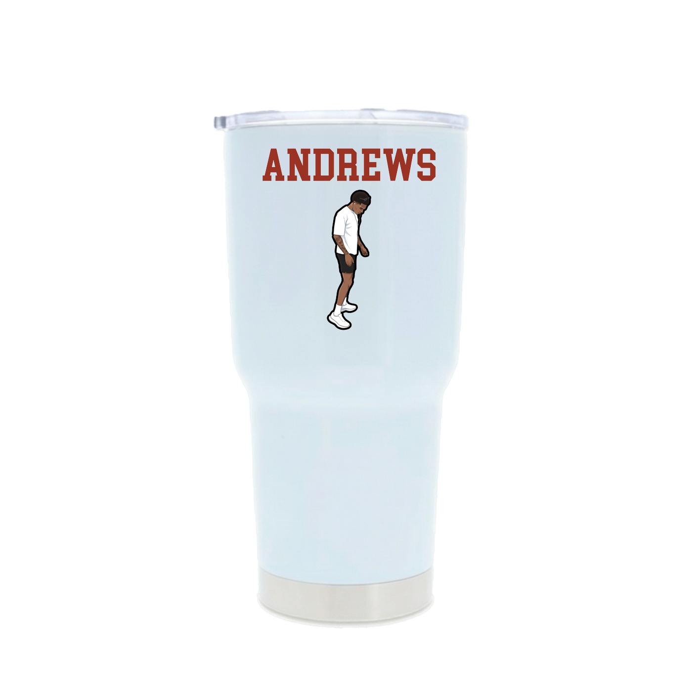 30oz Stainless Steel Tumbler — Shirsey in White