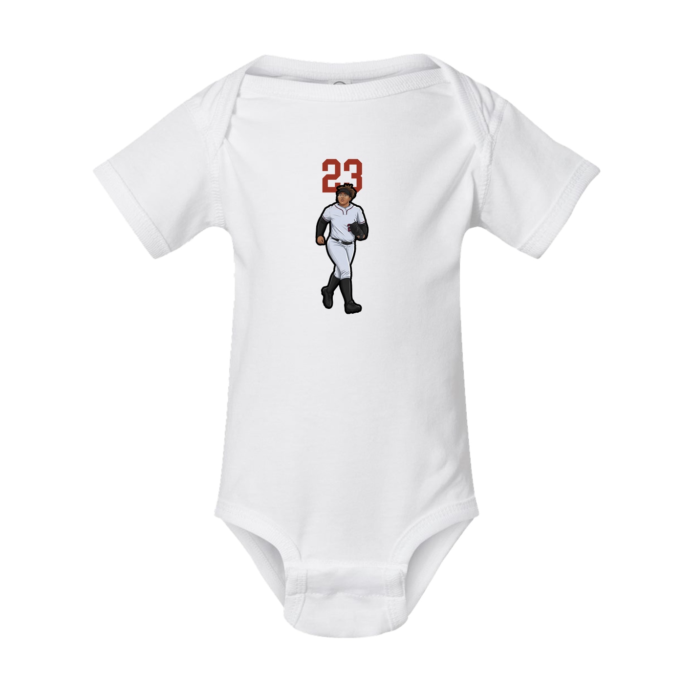 Baby Onesie — Number Top in White