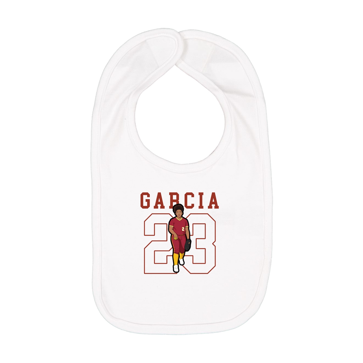 Infant Bib — Shirsey in White