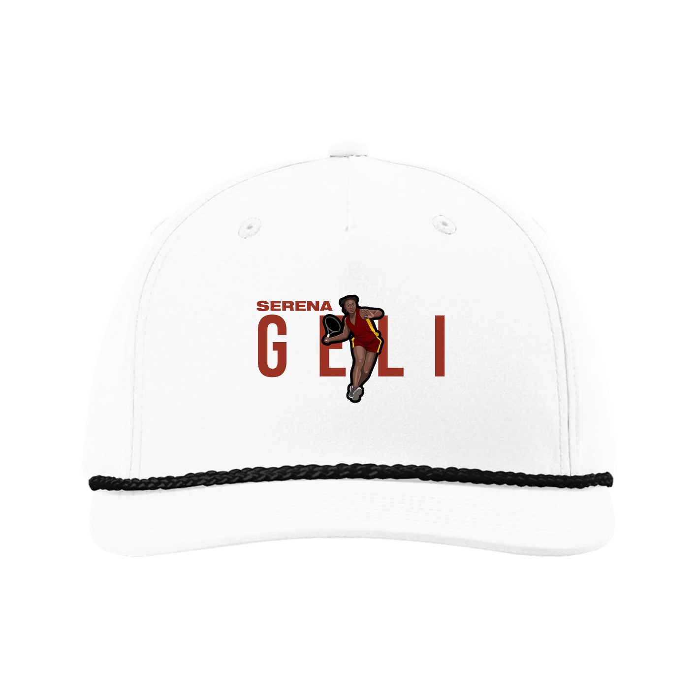 Five-Panel Classic Rope Cap — Player Name in White