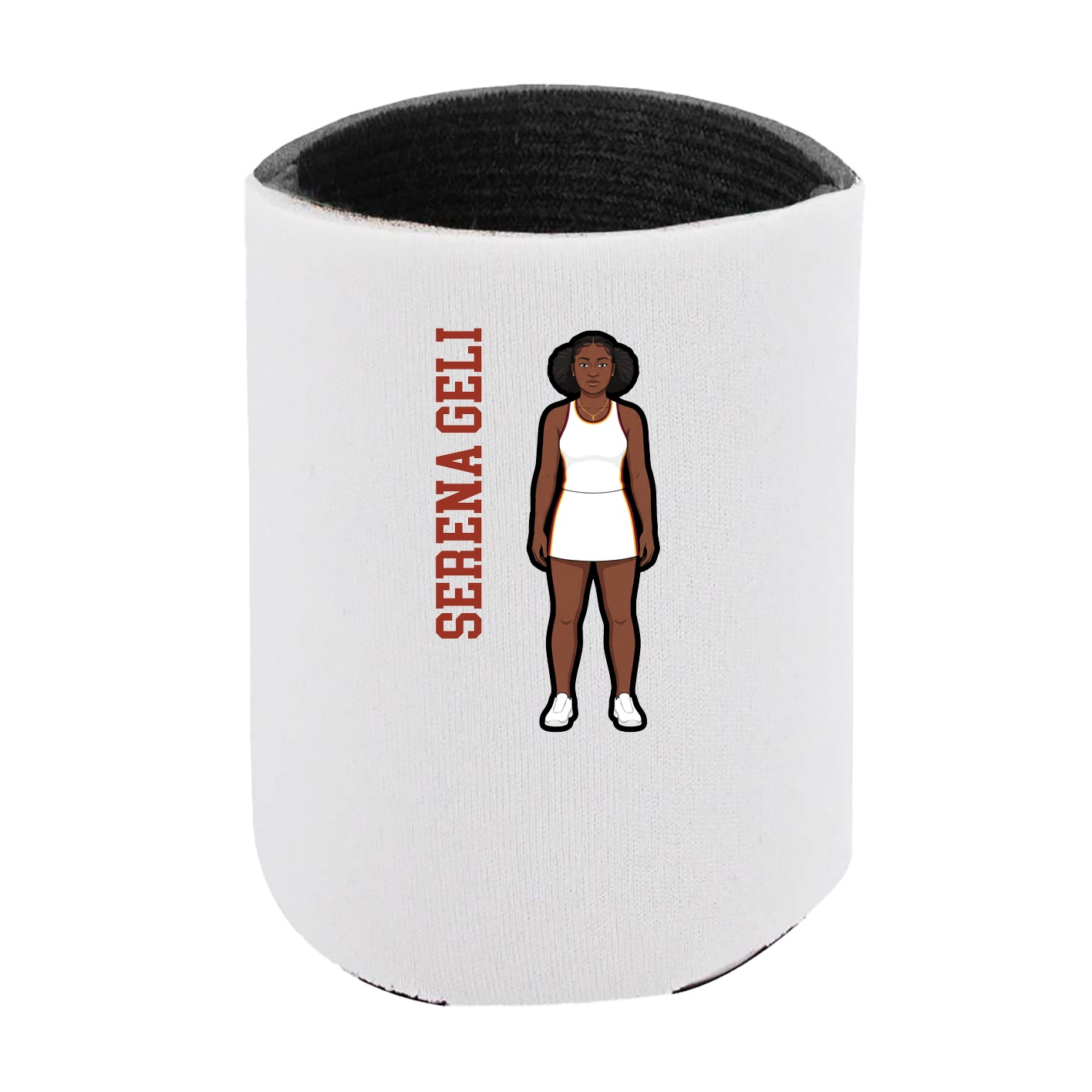 Can Holder — Name Vertical in White
