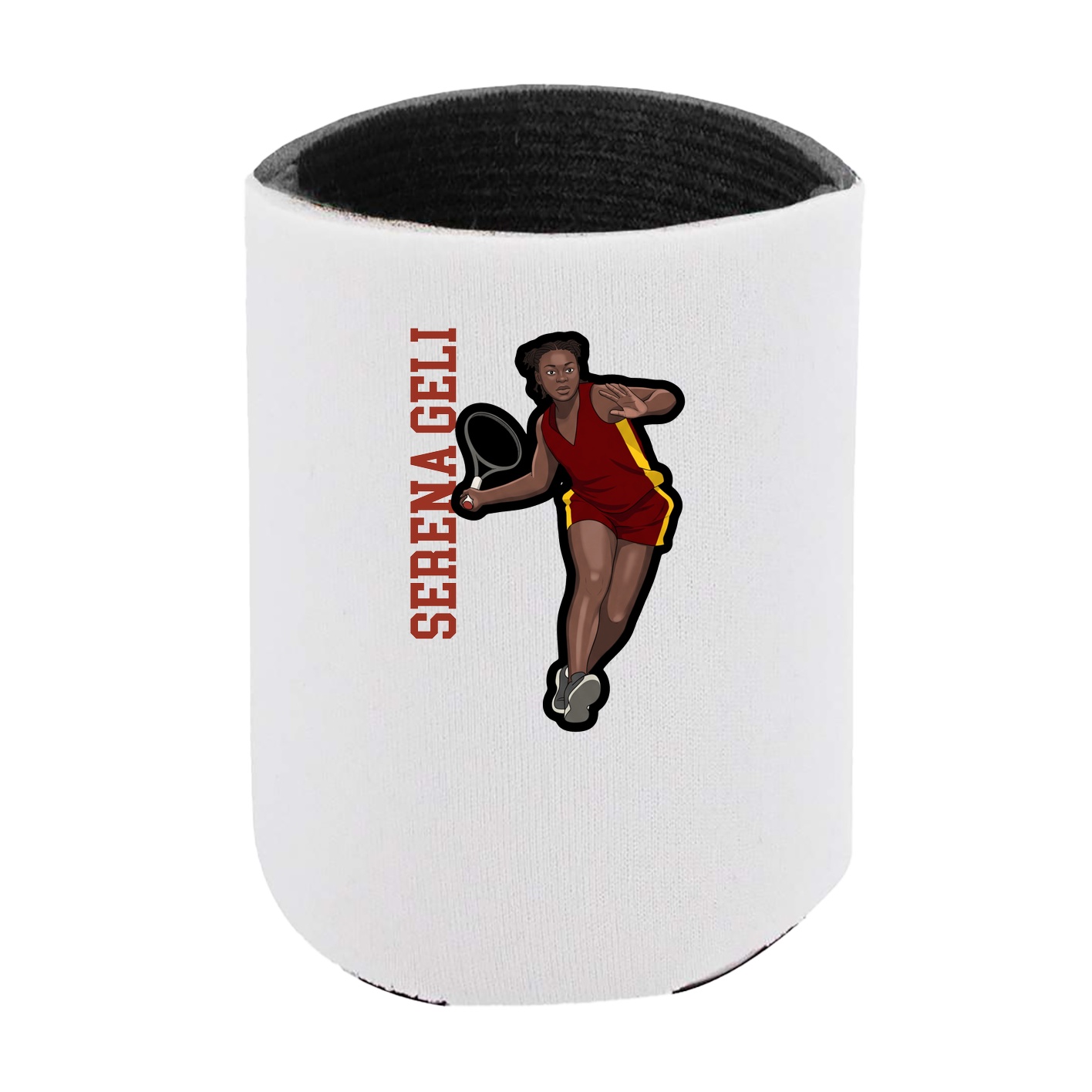 Can Holder — Name Vertical in White