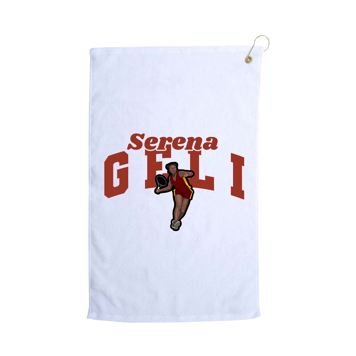 Golf Towel — Signature Arch in White