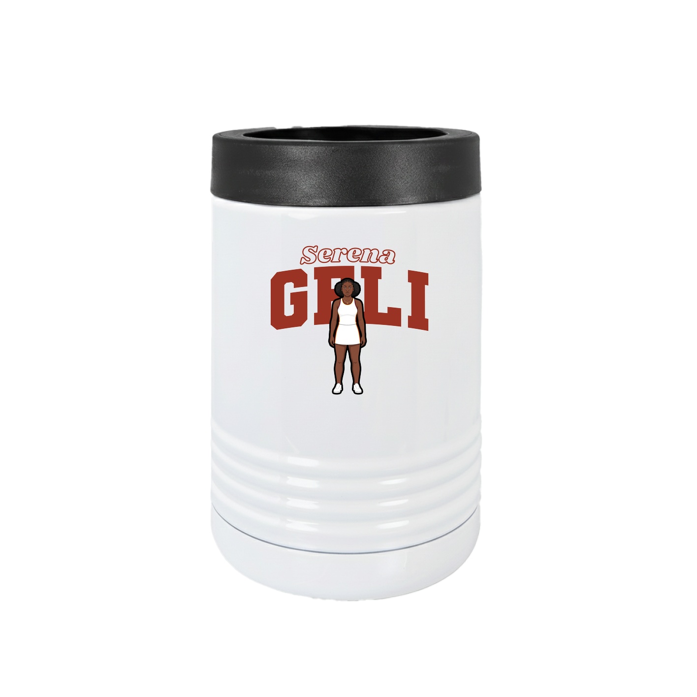 Beverage Holder — Name Arch in White