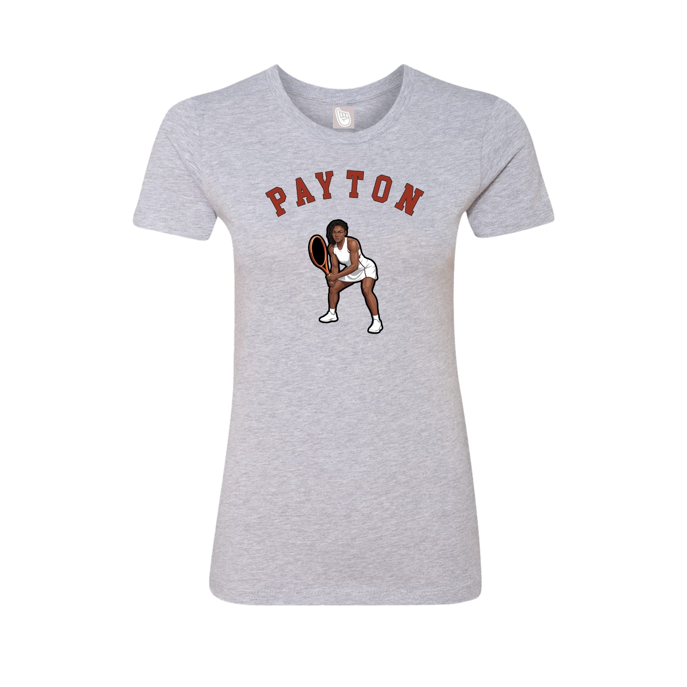 Fitted Women's Tee — Shirsey Arch in Grey