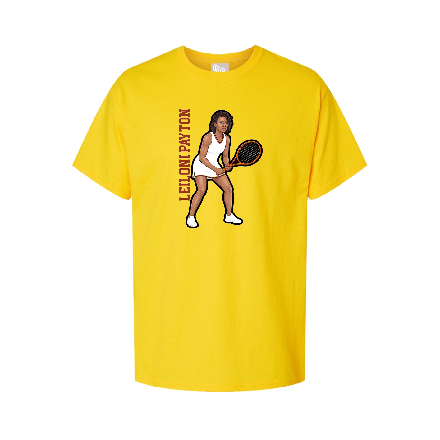 Tee — Name Vertical in Gold