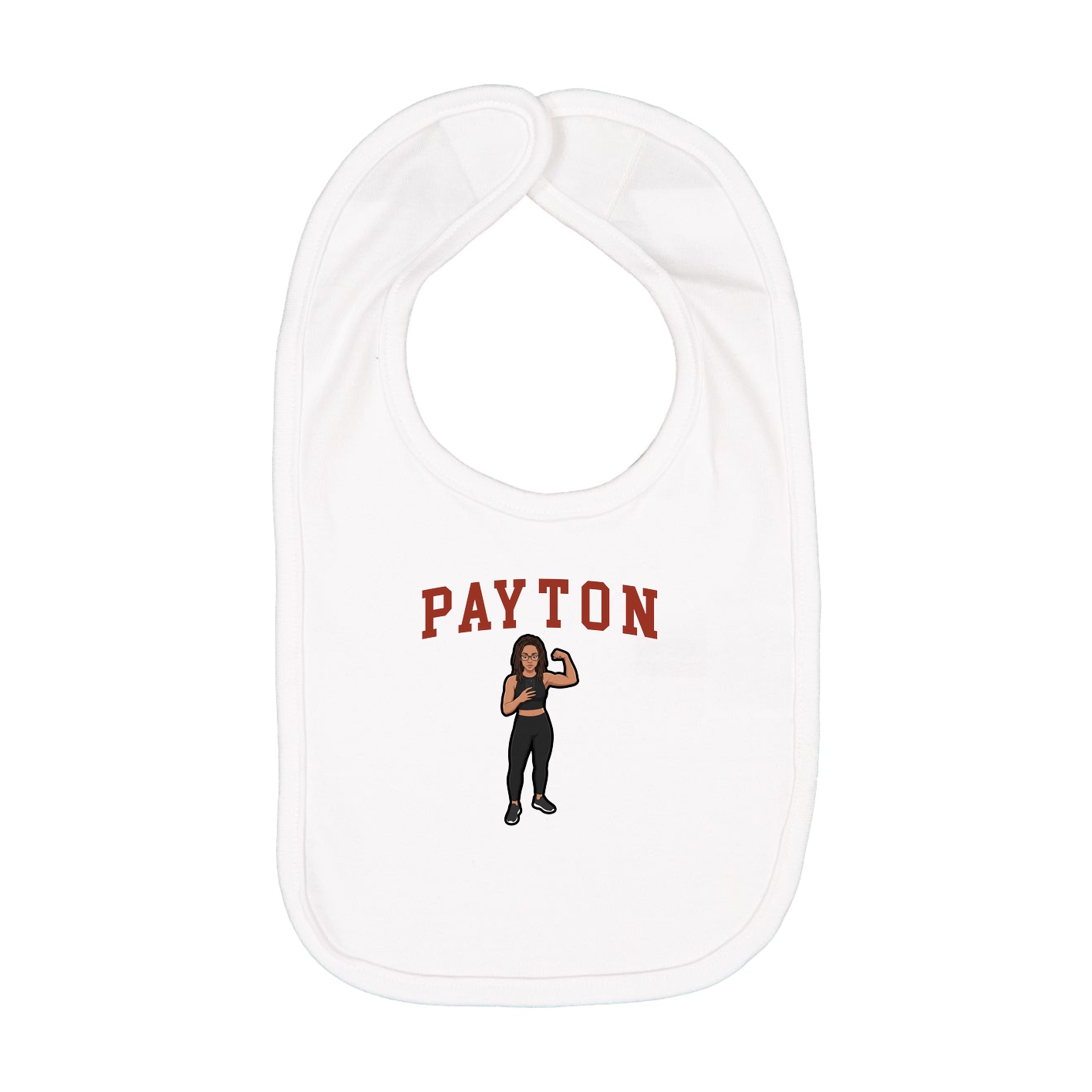 Infant Bib — Shirsey in White