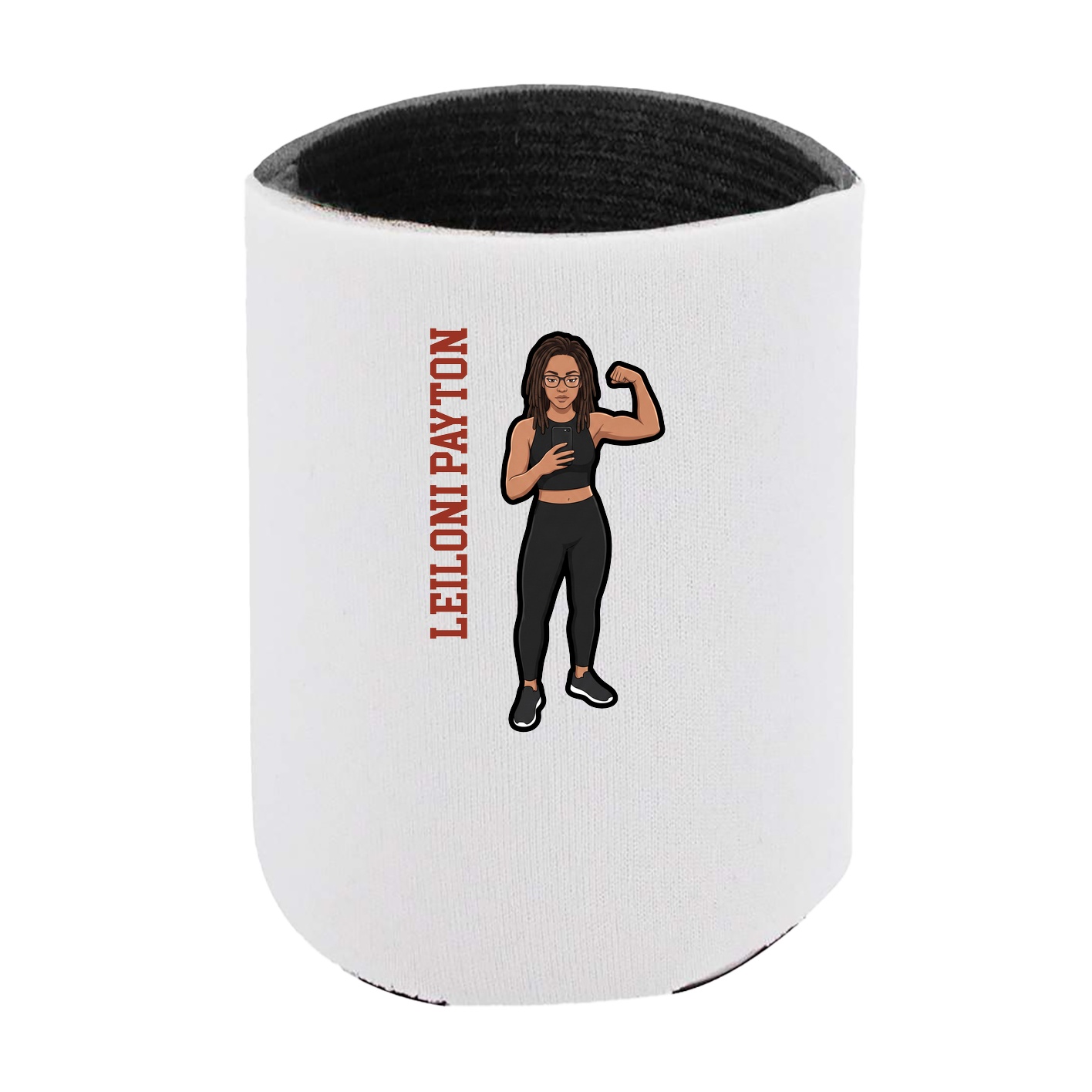 Can Holder — Name Vertical in White