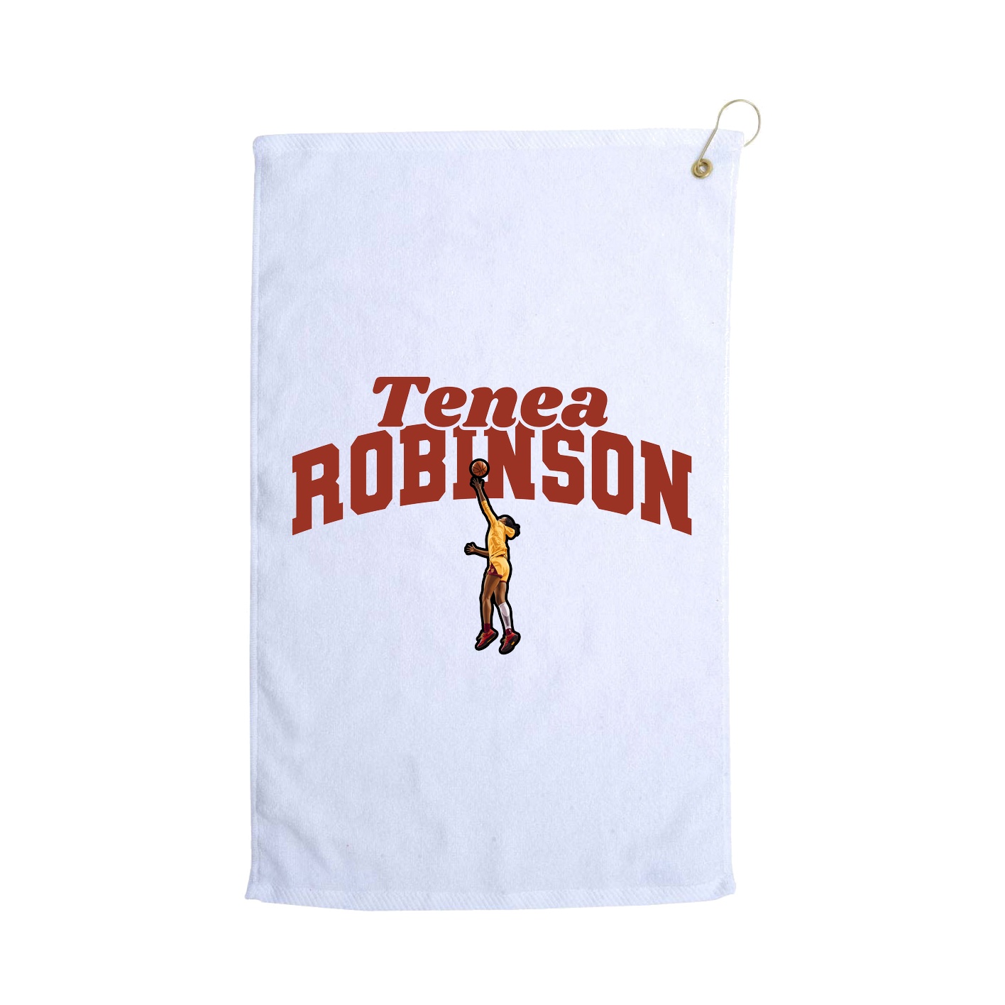 Golf Towel — Signature Arch in White