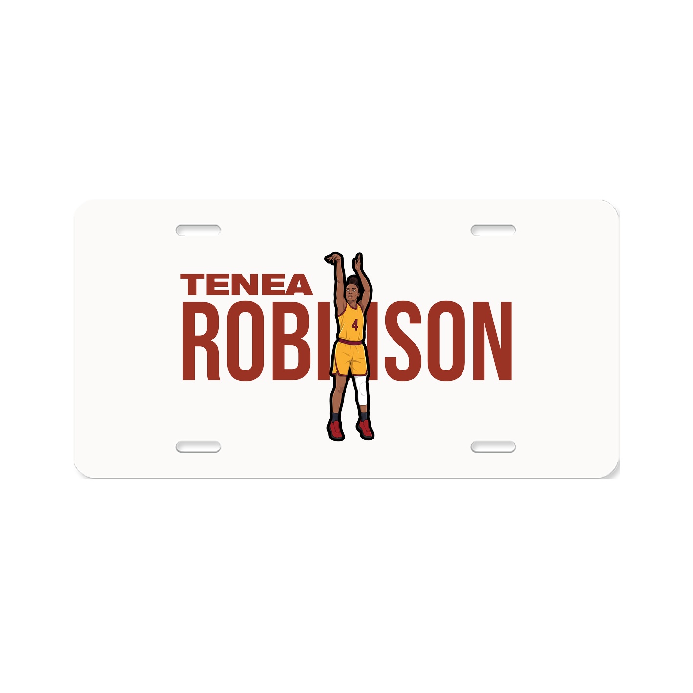 License Plate — Player Name in Classic