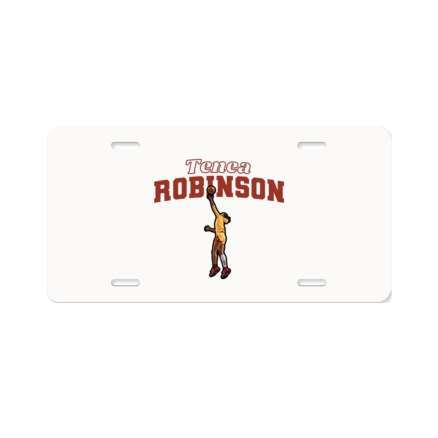 License Plate — Name Arch in Classic