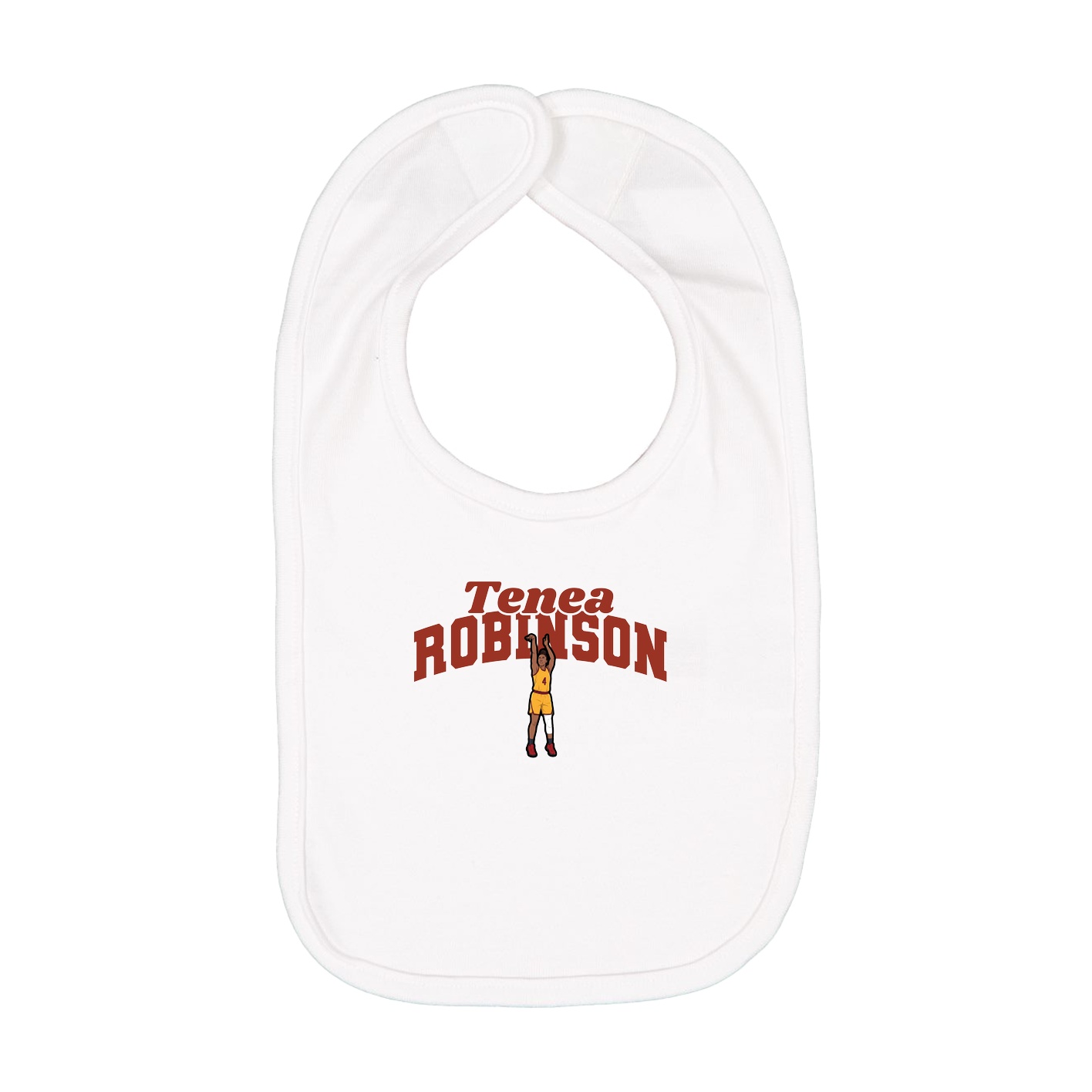 Infant Bib — Signature Arch in White