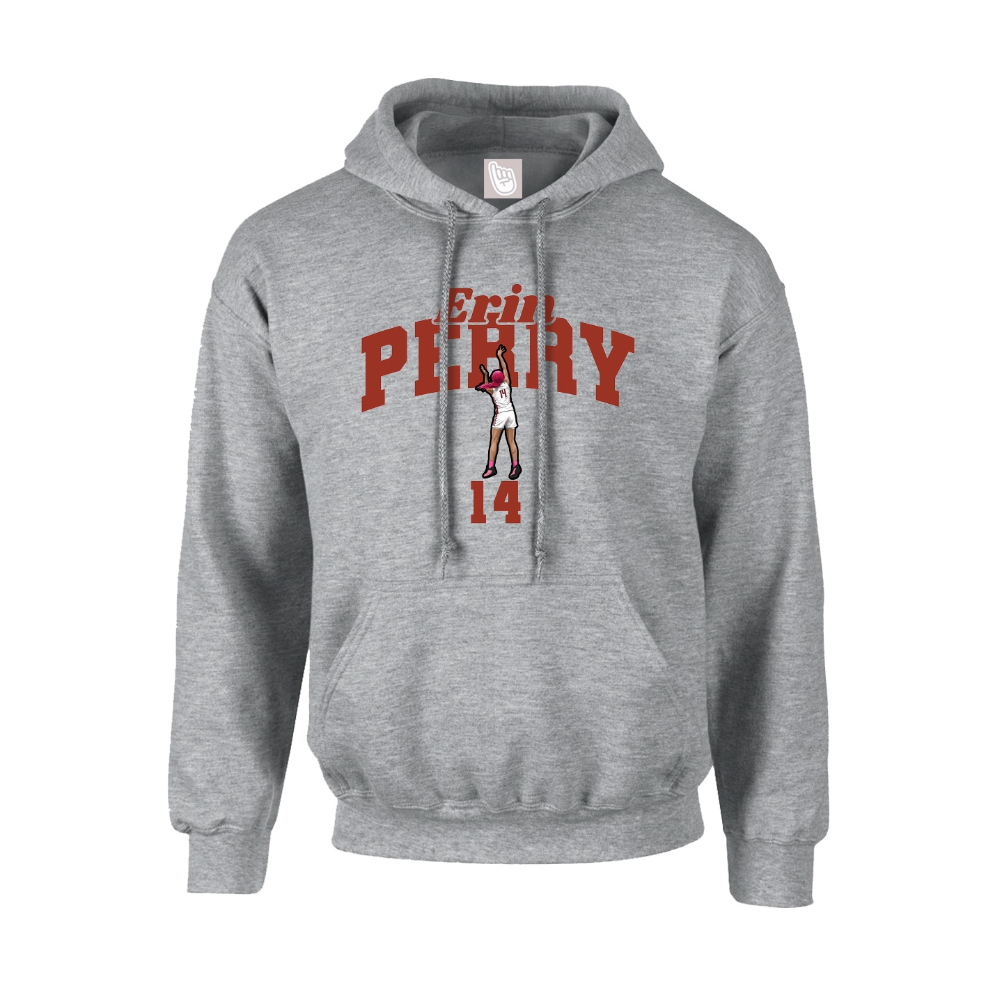 Youth Hoodie — Signature Arch in Grey