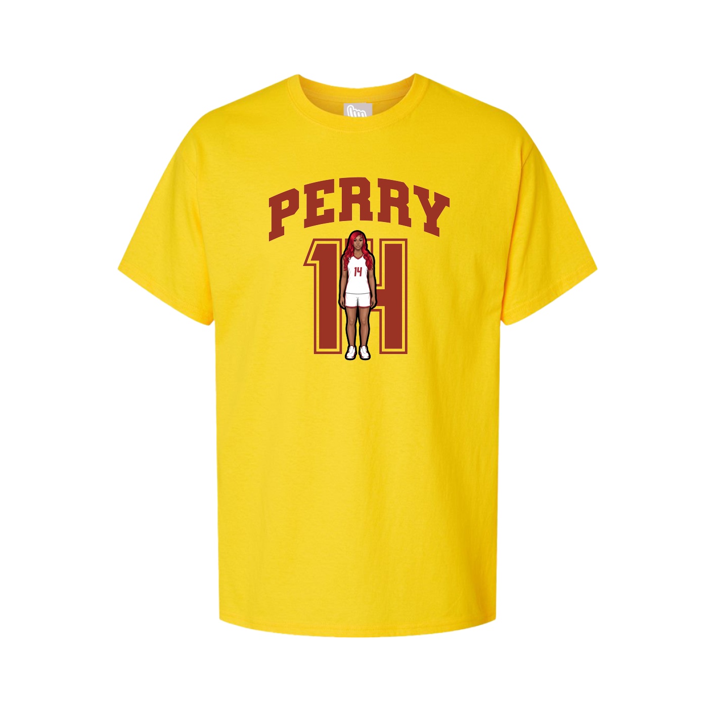 Youth Tee — Number in Gold