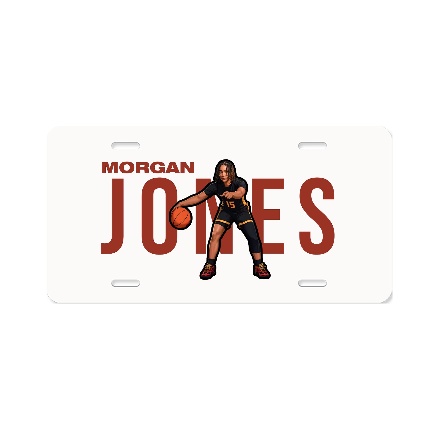 License Plate — Player Name in Classic
