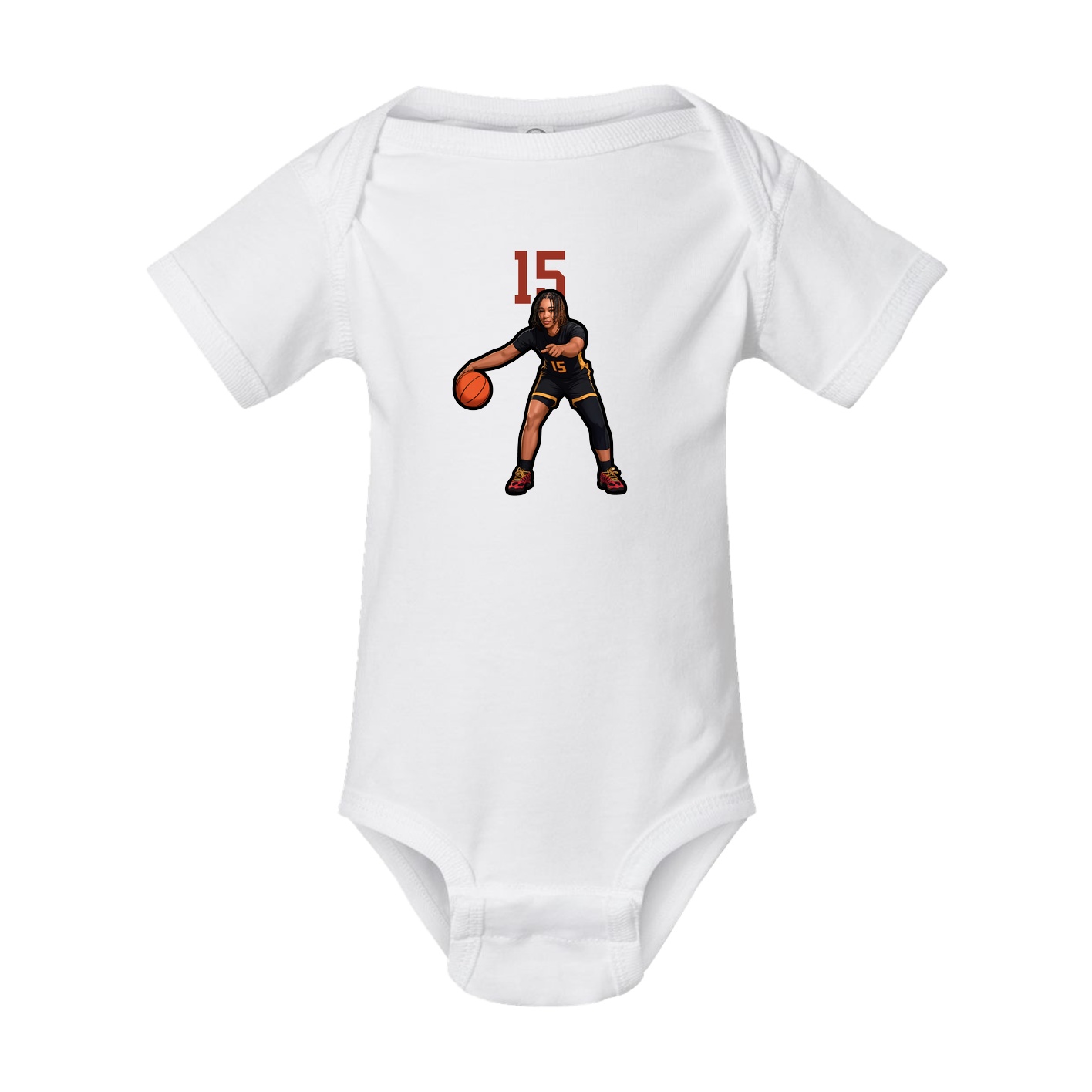 Baby Onesie — Number Top in White