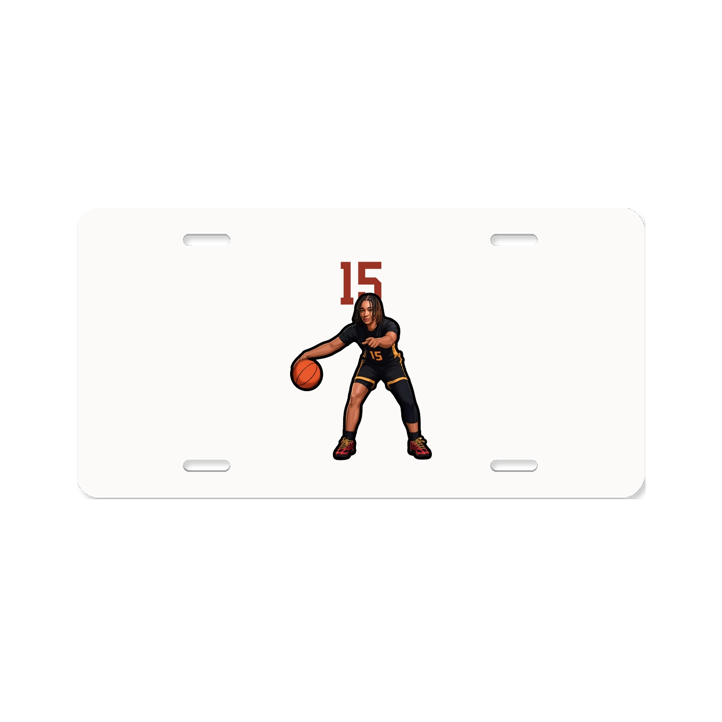 License Plate — Number Top in Classic