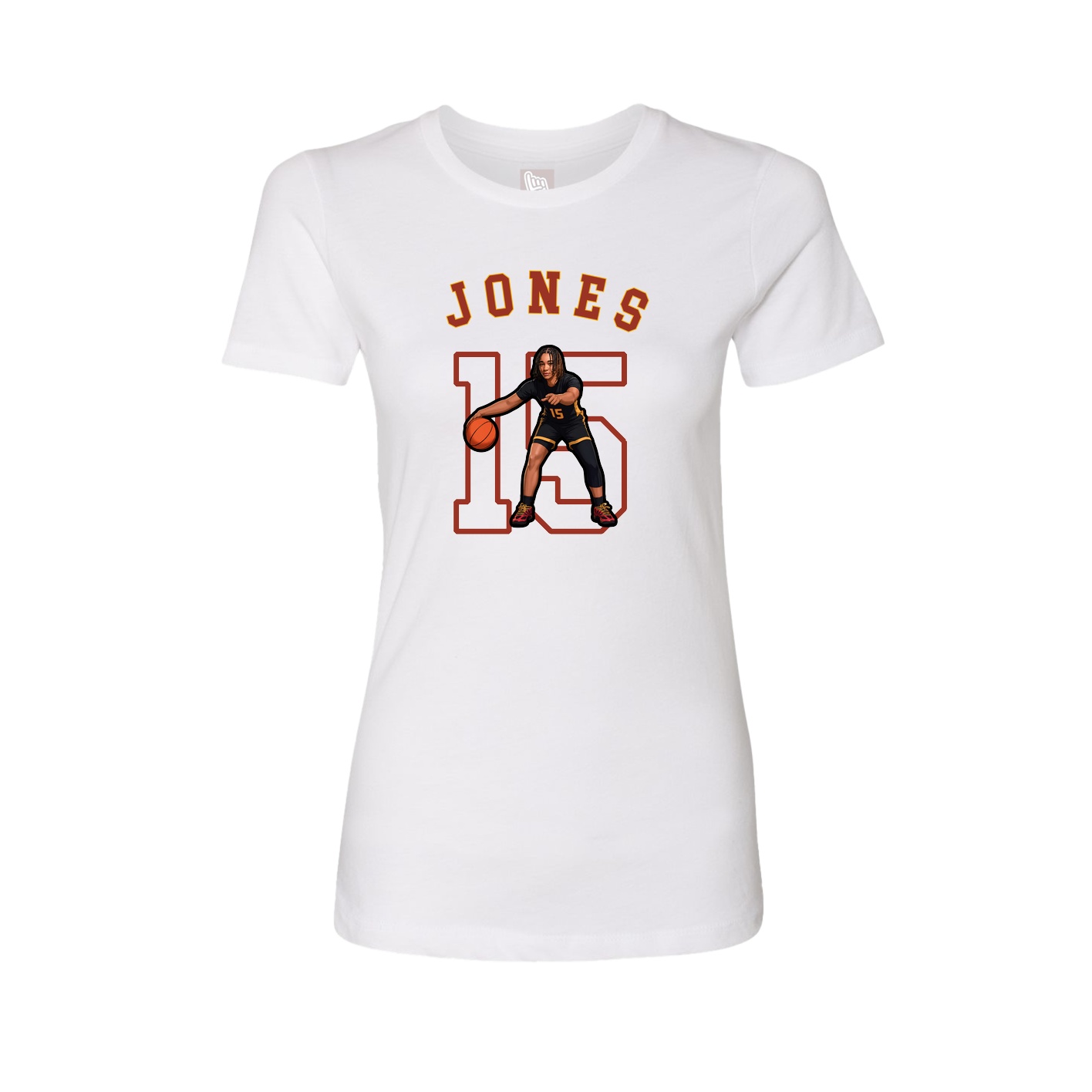 Fitted Women's Tee — Shirsey Arch in White