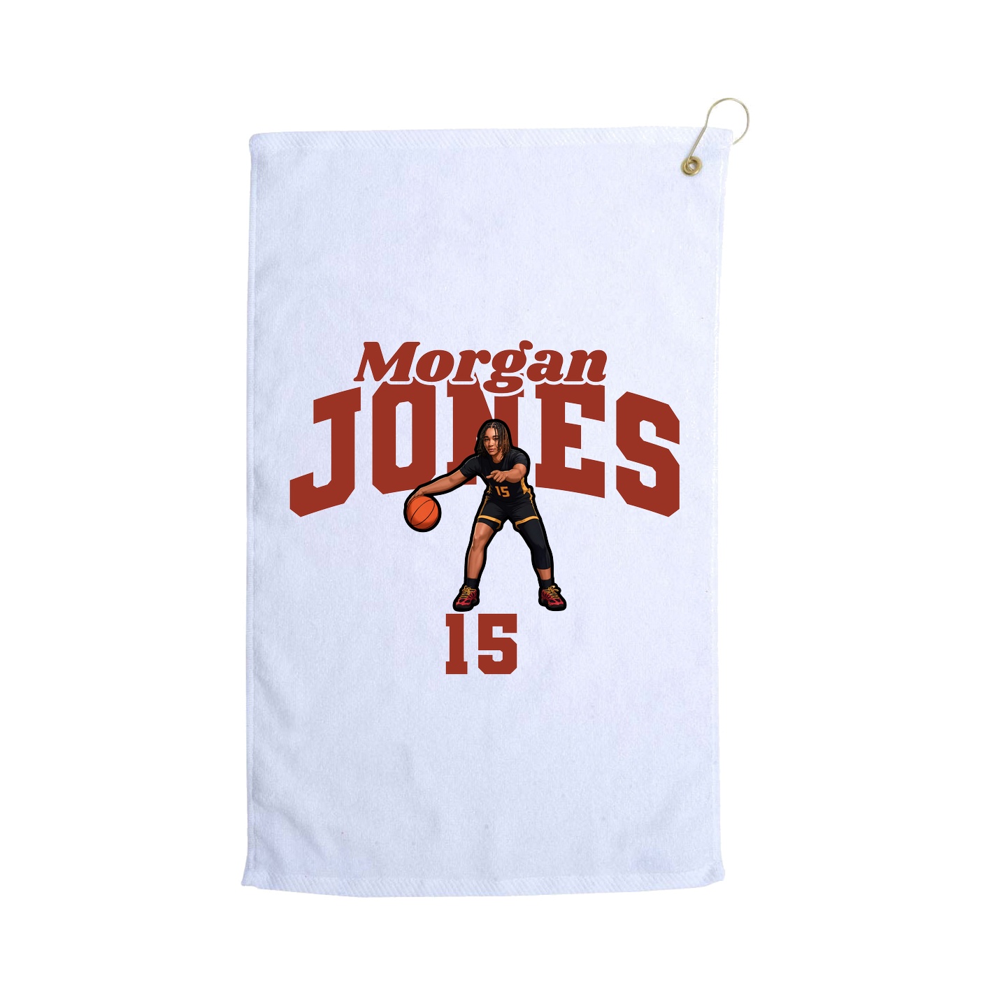 Golf Towel — Signature Arch in White