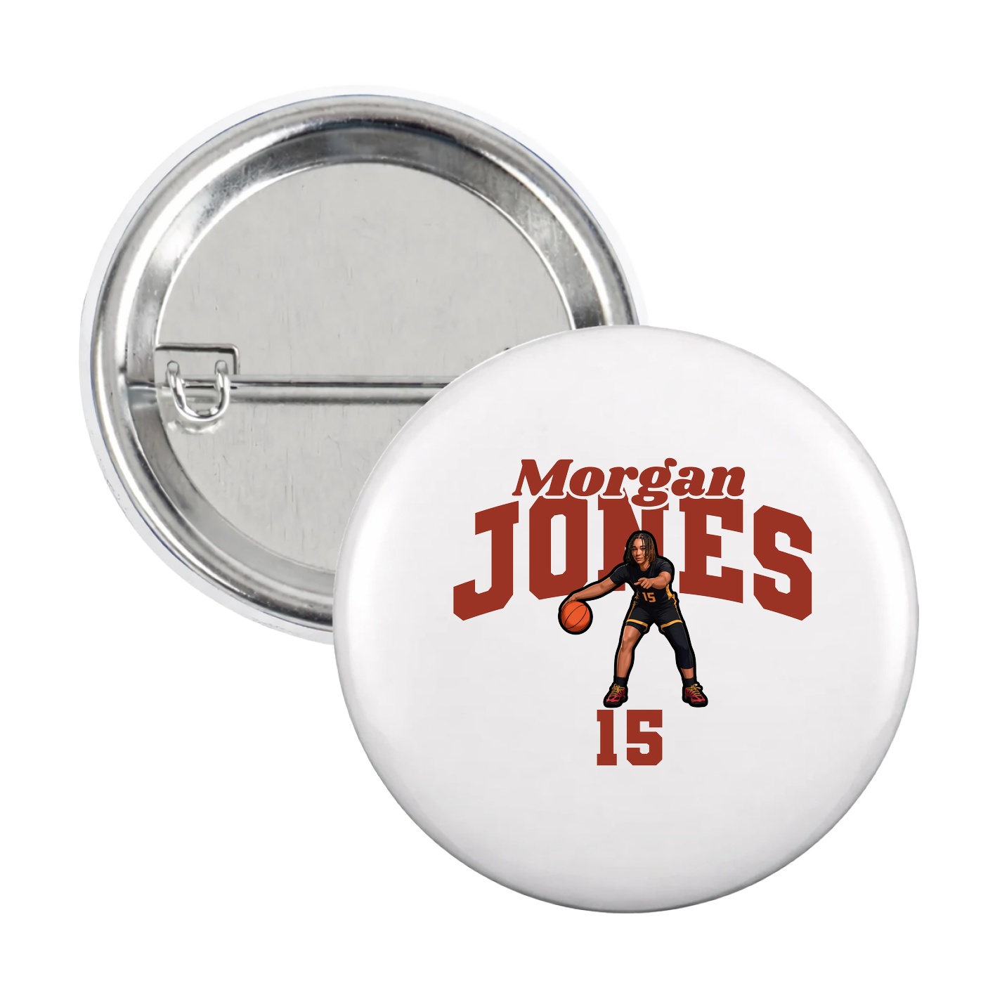 Game Day Button — Signature Arch in White