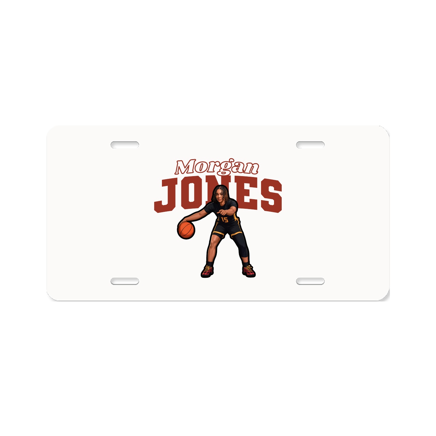 License Plate — Name Arch in Classic