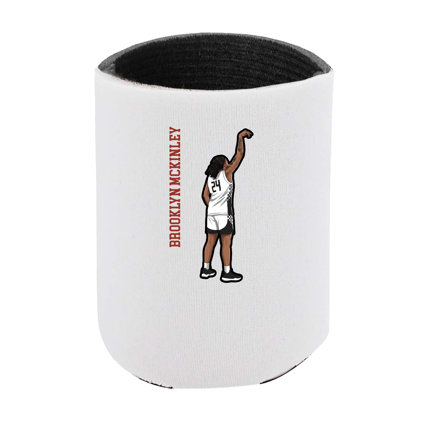 Can Holder — Name Vertical in White