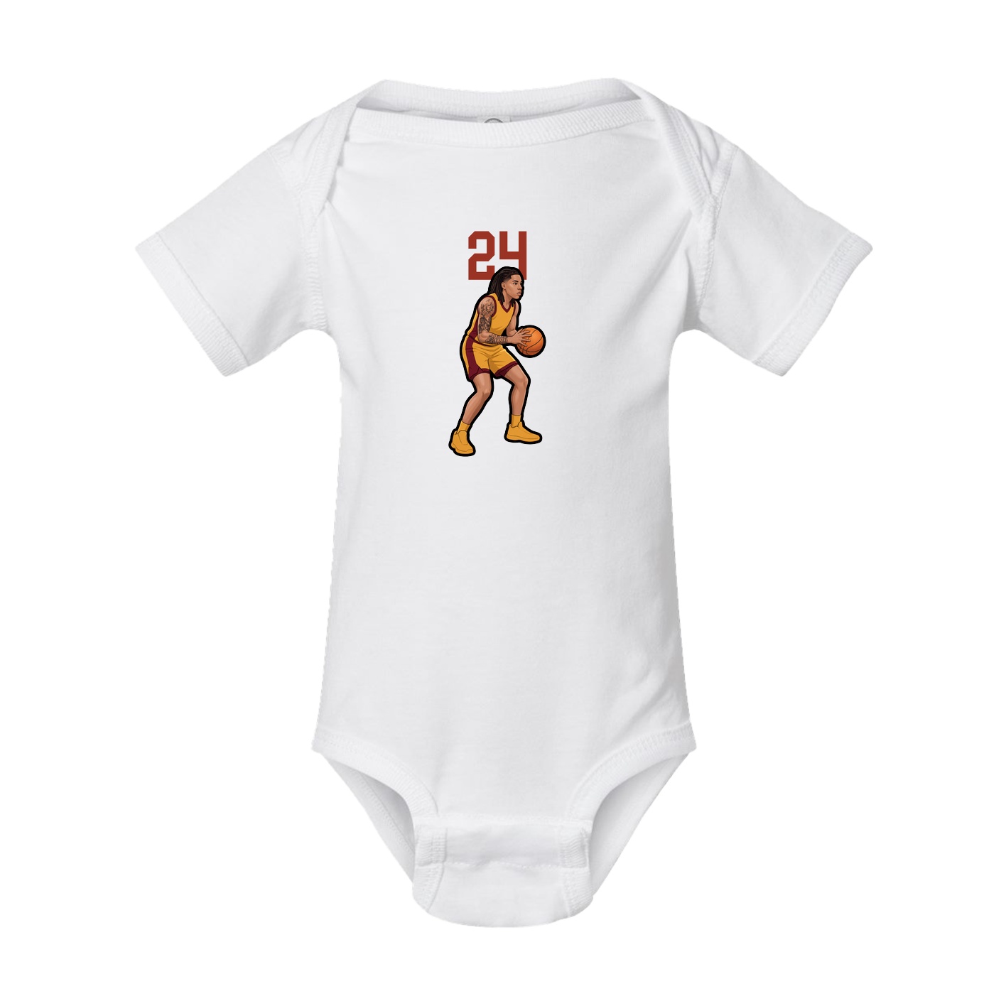 Baby Onesie — Number Top in White