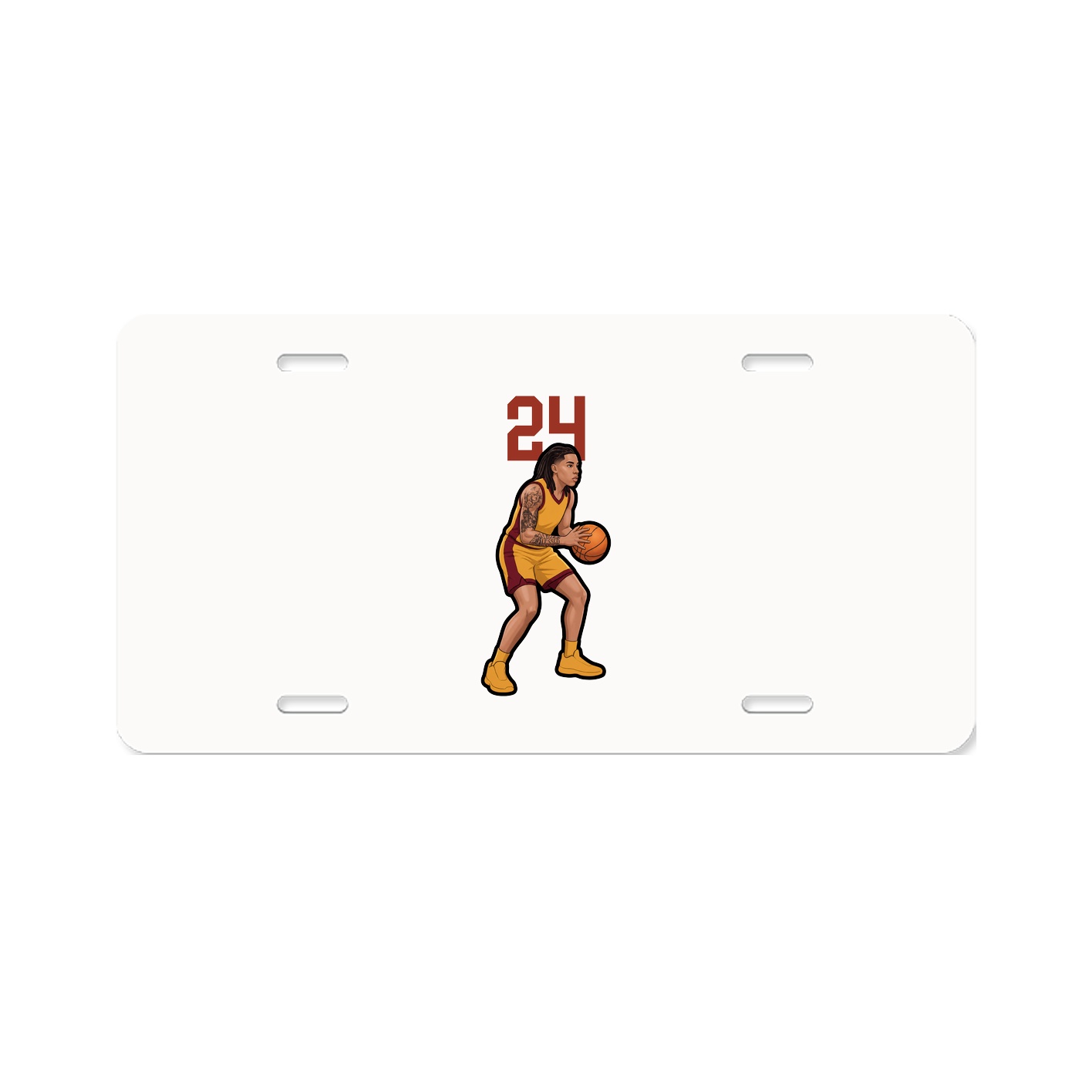 License Plate — Number Top in Classic