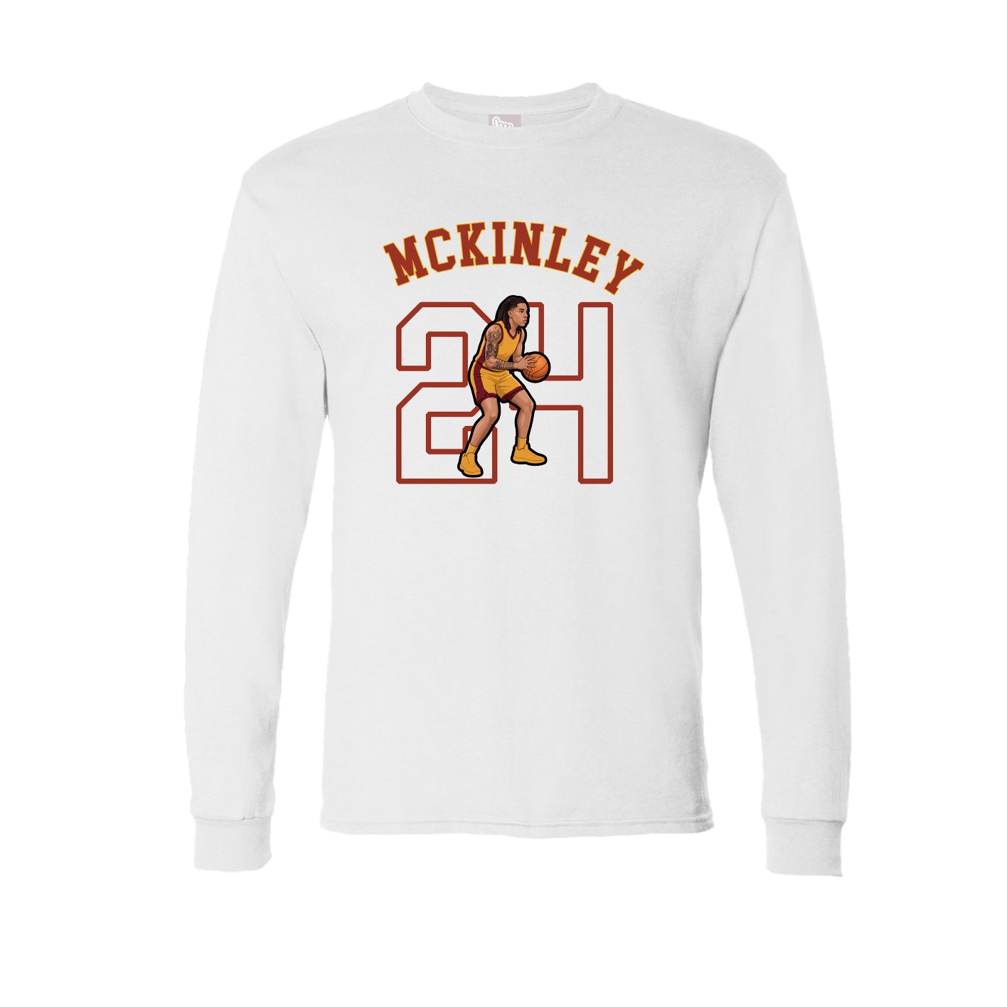 Long Sleeve Tee — Shirsey Arch in White