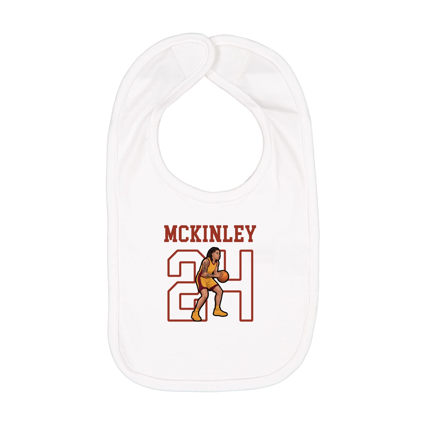 Infant Bib — Shirsey in White