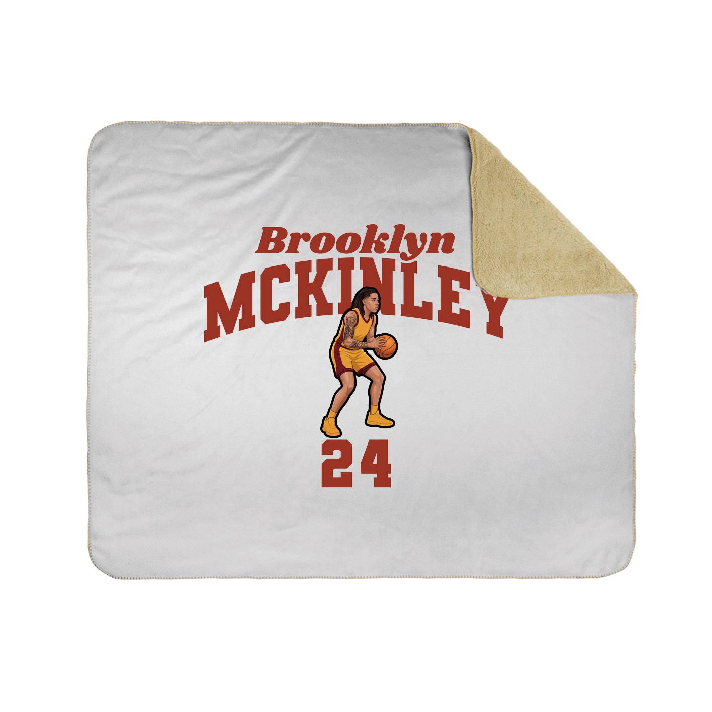 Throw Blanket — Signature Arch in White