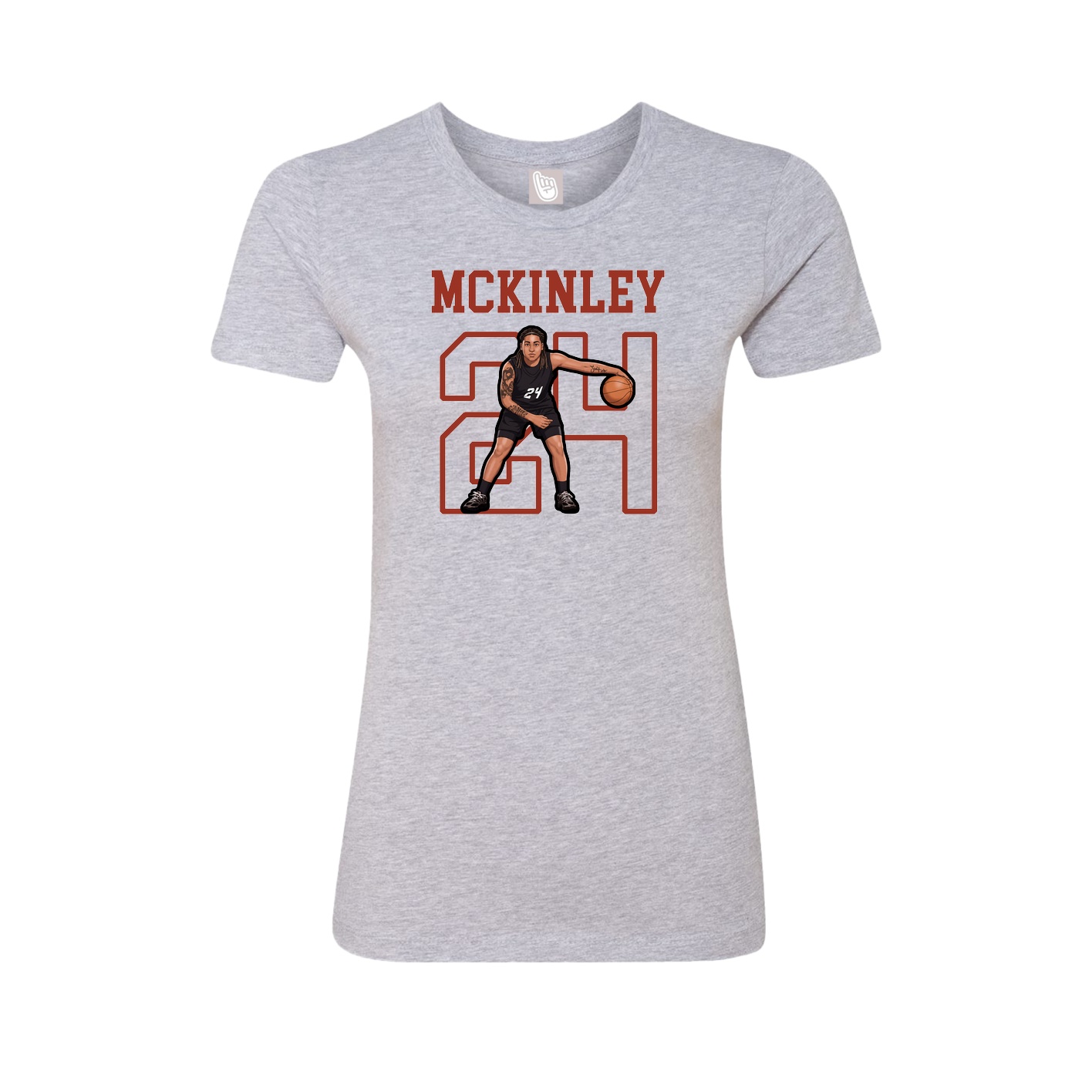 Fitted Women's Tee — Shirsey in Grey