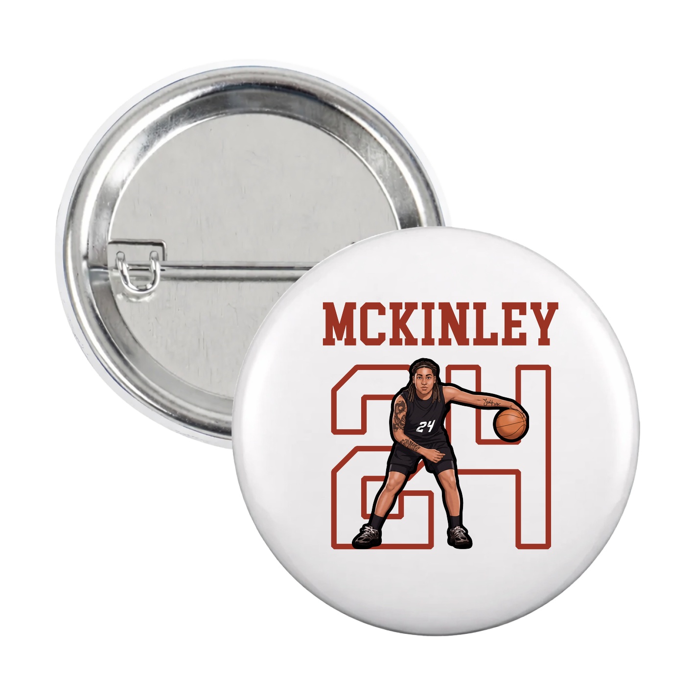 Game Day Button — Shirsey in White