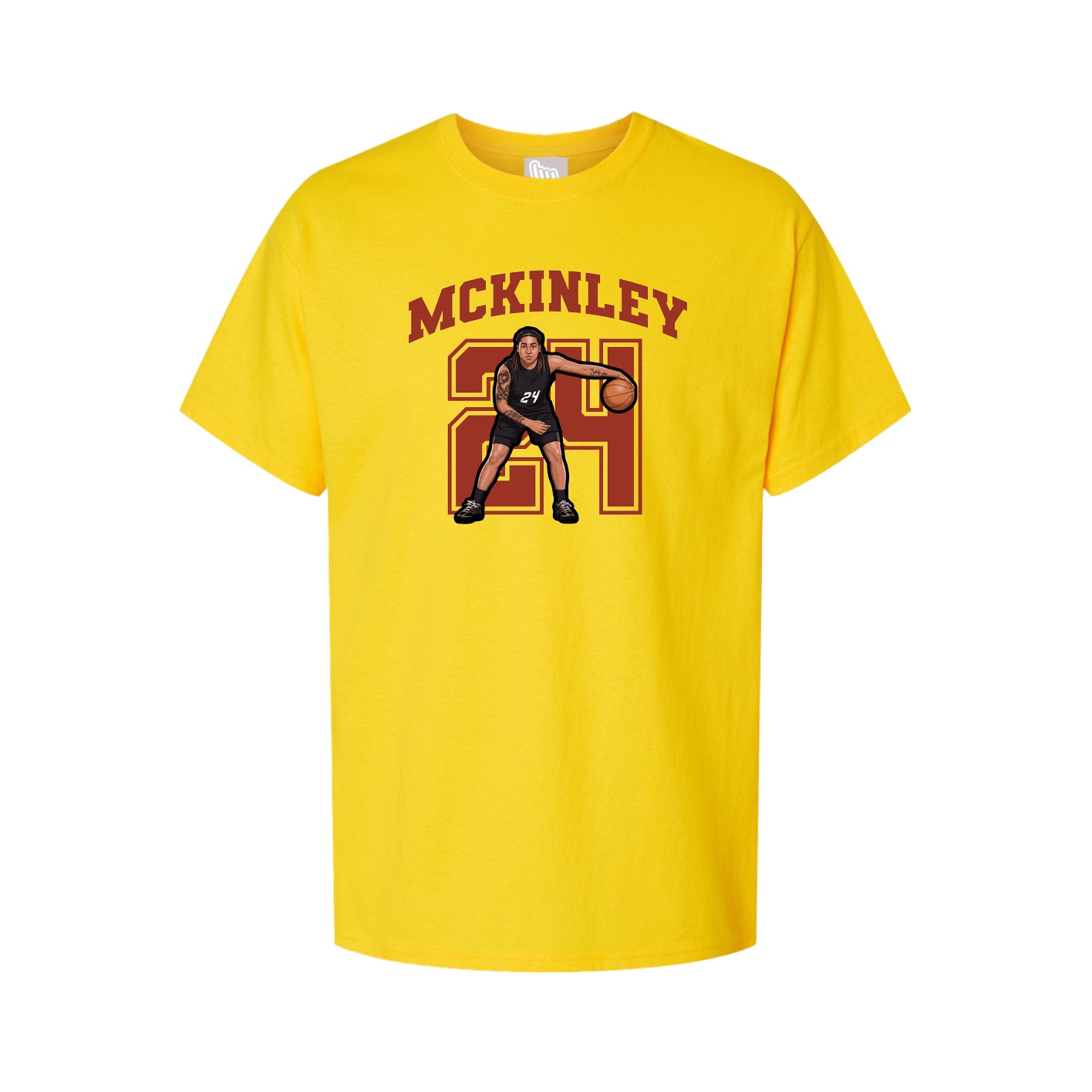 Youth Tee — Number in Gold