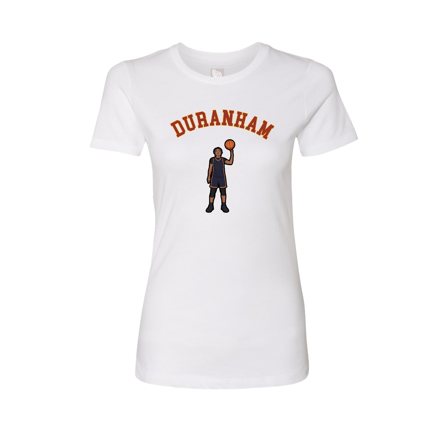 Fitted Women's Tee — Shirsey Arch in White