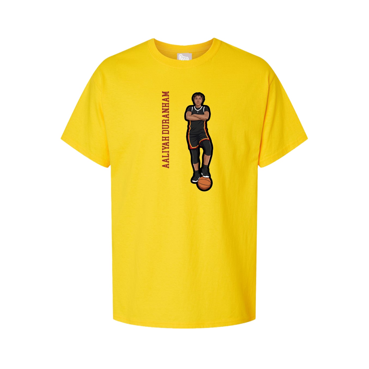 Tee — Name Vertical in Gold