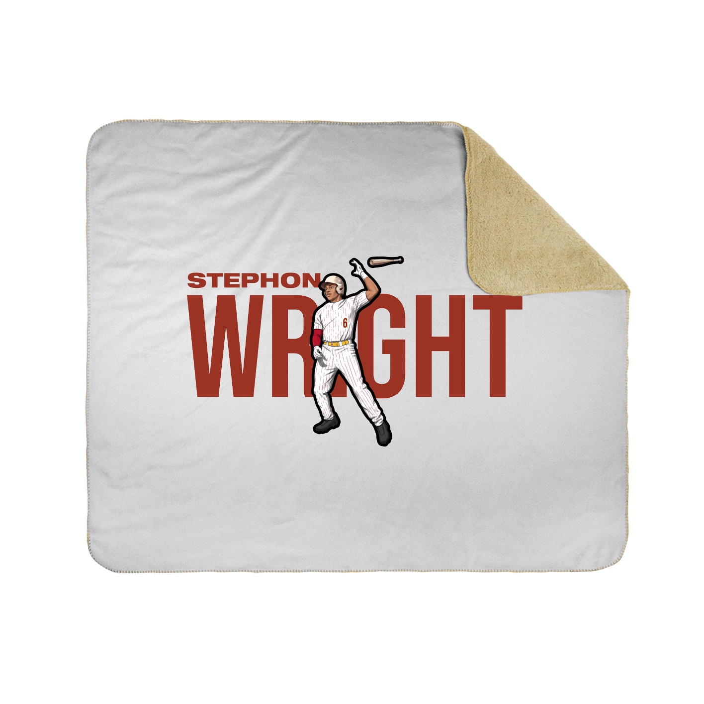 Throw Blanket — Player Name in White