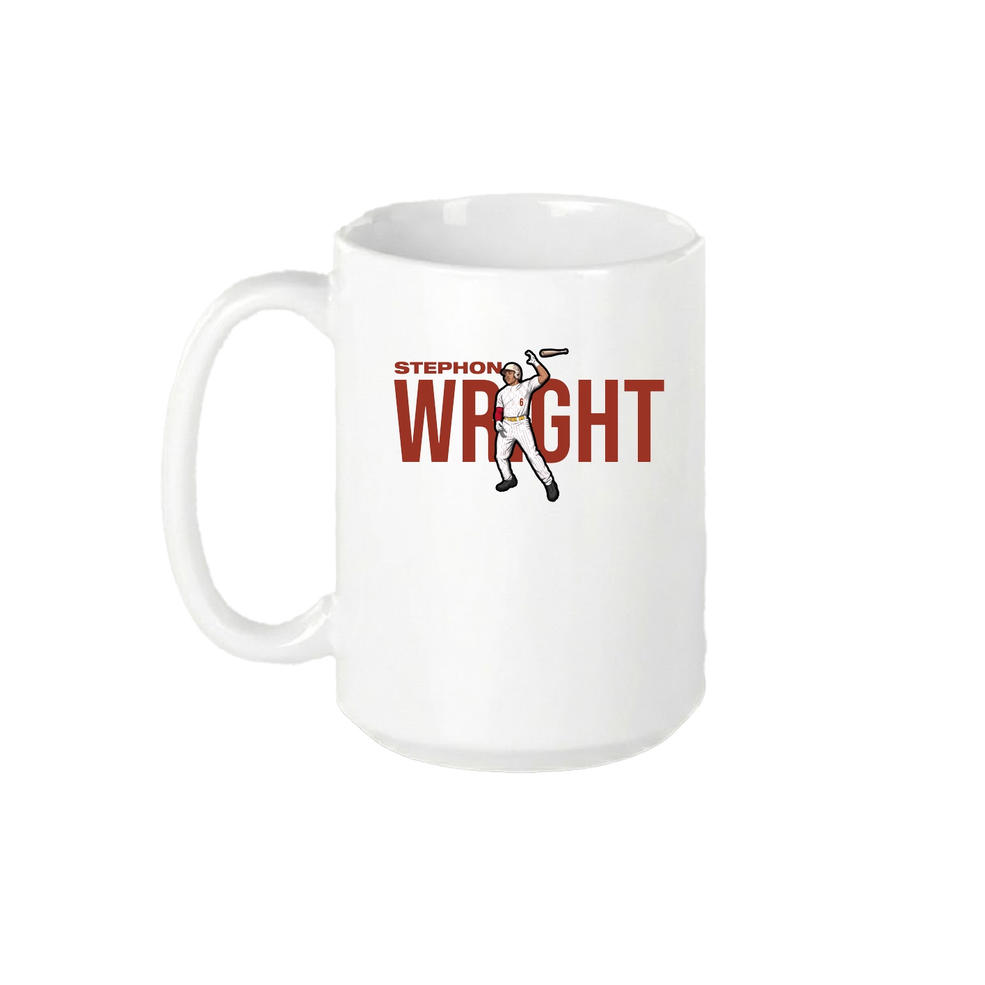 15oz Coffee Mug — Player Name in White