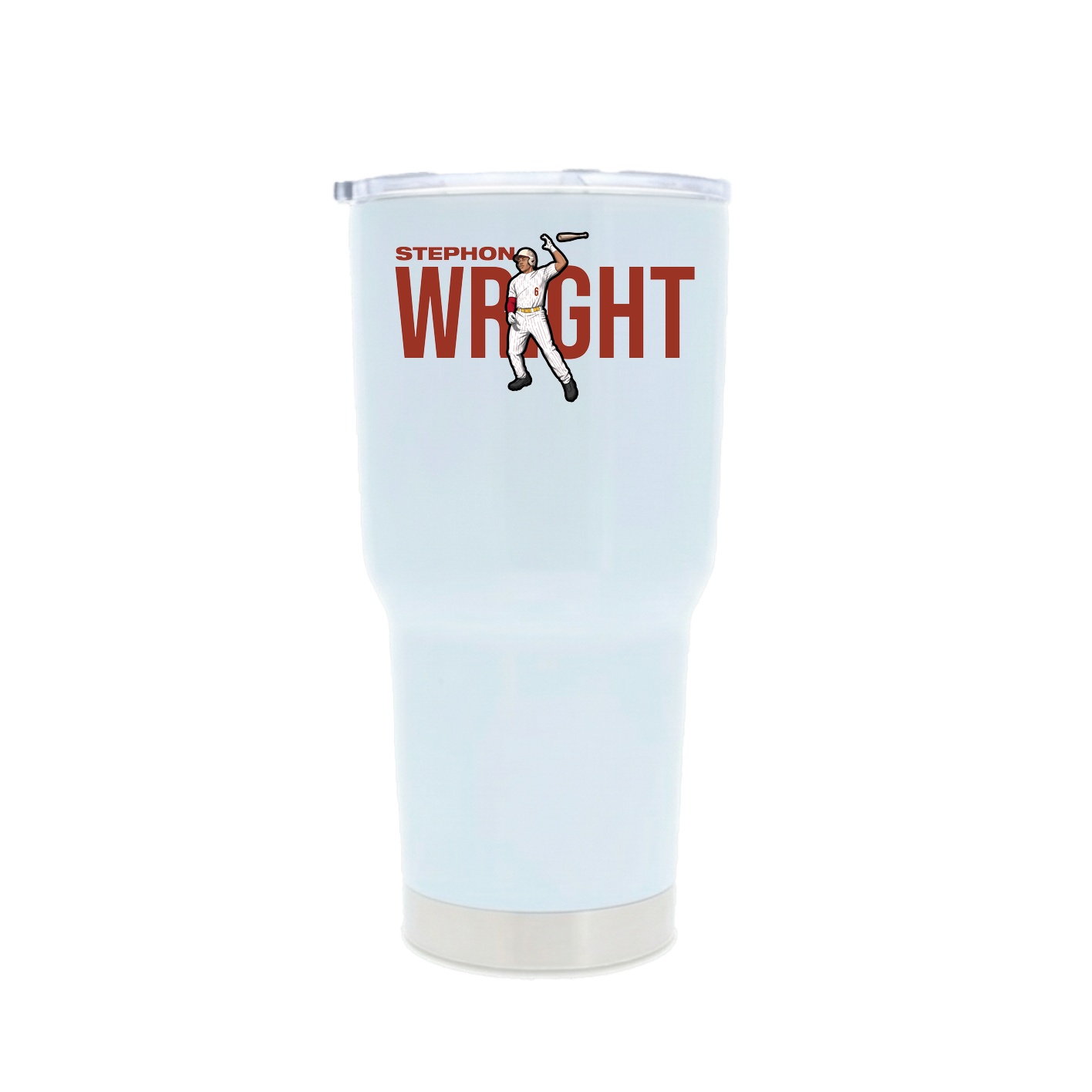 30oz Stainless Steel Tumbler — Player Name in White