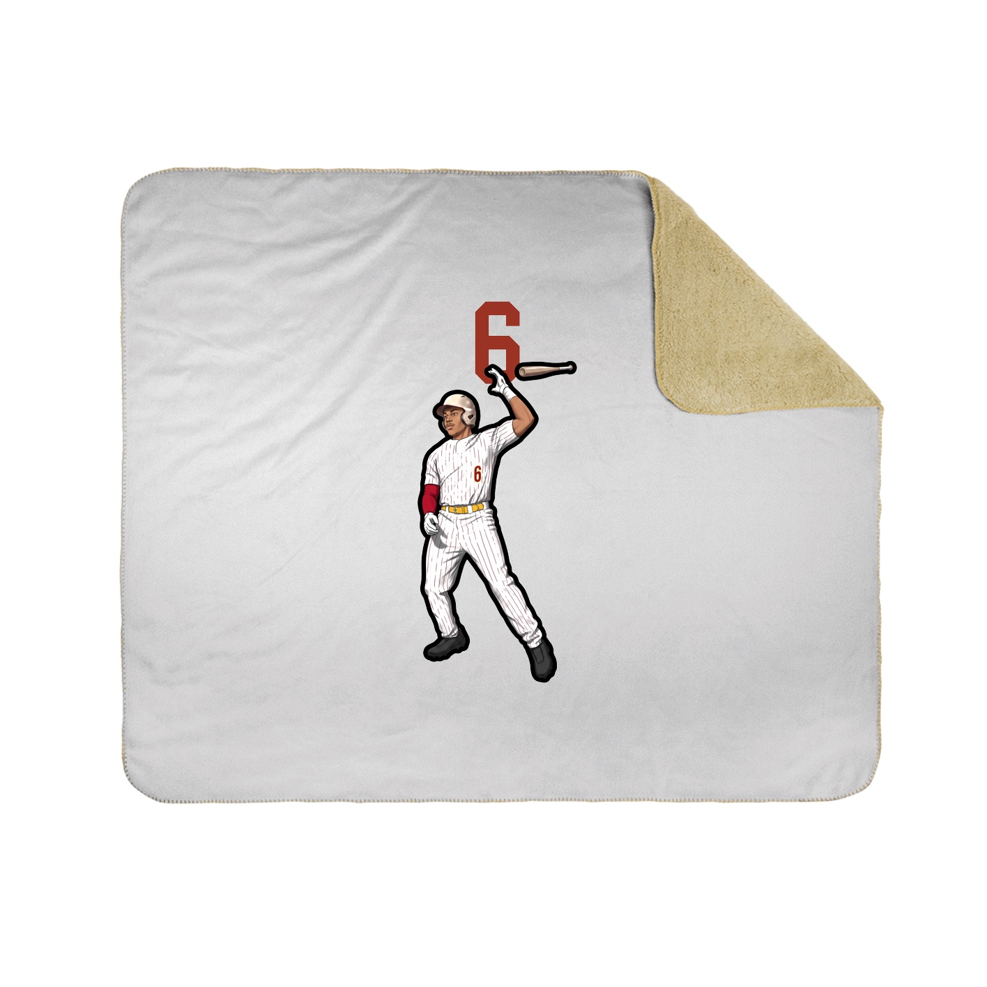 Throw Blanket — Number Top in White