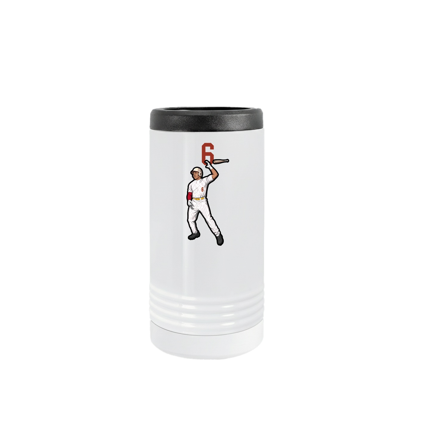 Slim Beverage Holder — Number Top in White