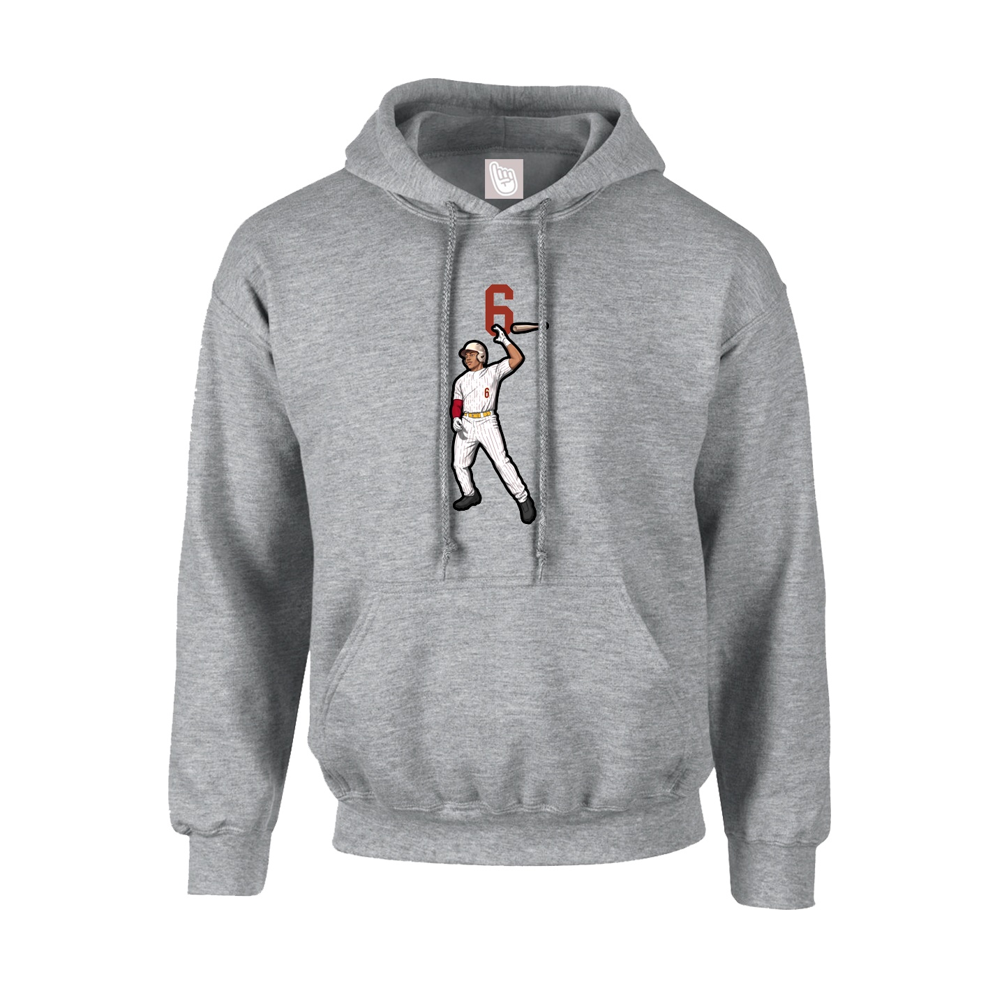 Youth Hoodie — Number Top in Grey