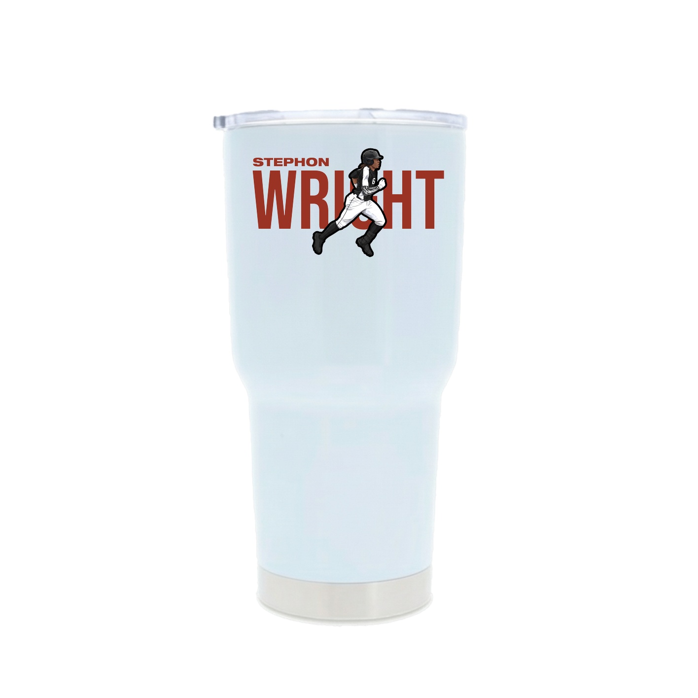 30oz Stainless Steel Tumbler — Player Name in White