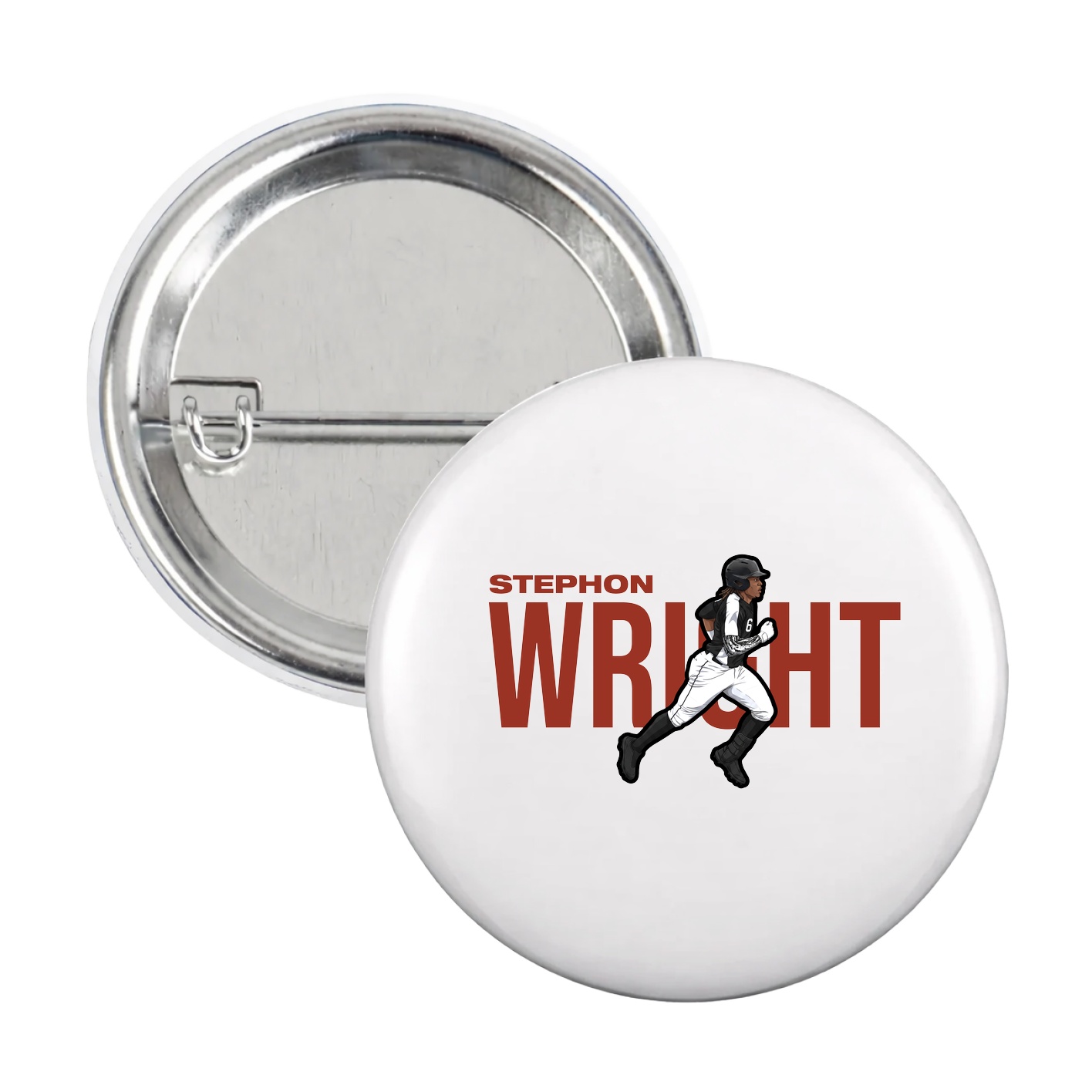 Game Day Button — Player Name in White