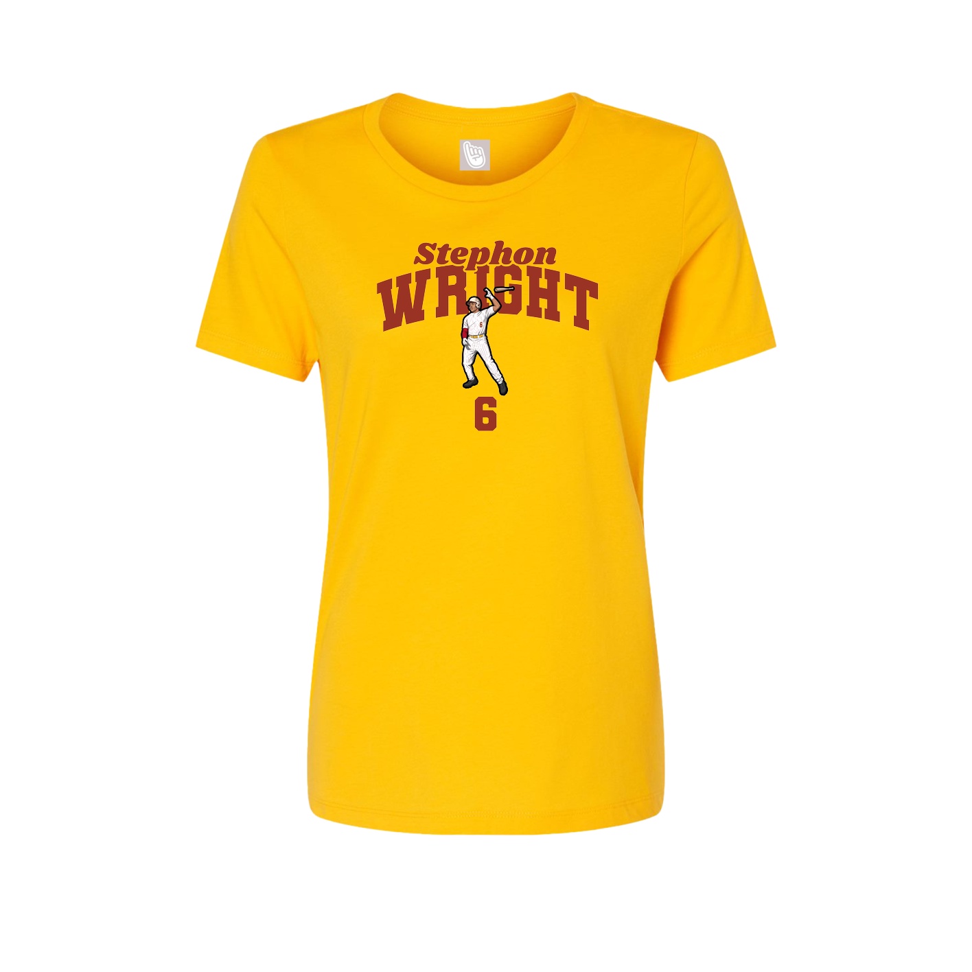 Womens Tee — Signature Arch in Gold
