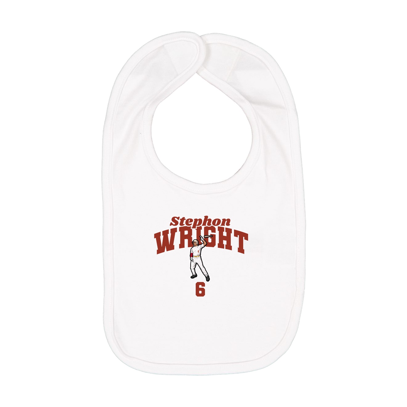 Infant Bib — Signature Arch in White