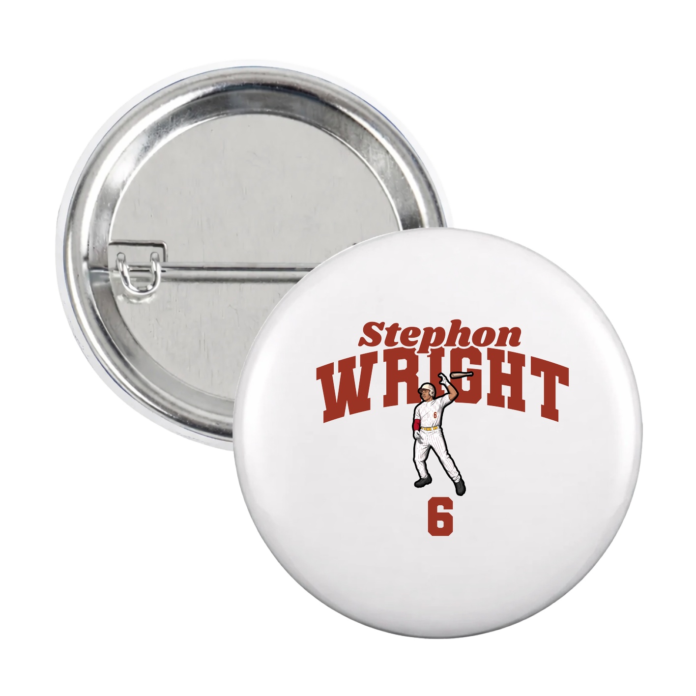 Game Day Button — Signature Arch in White