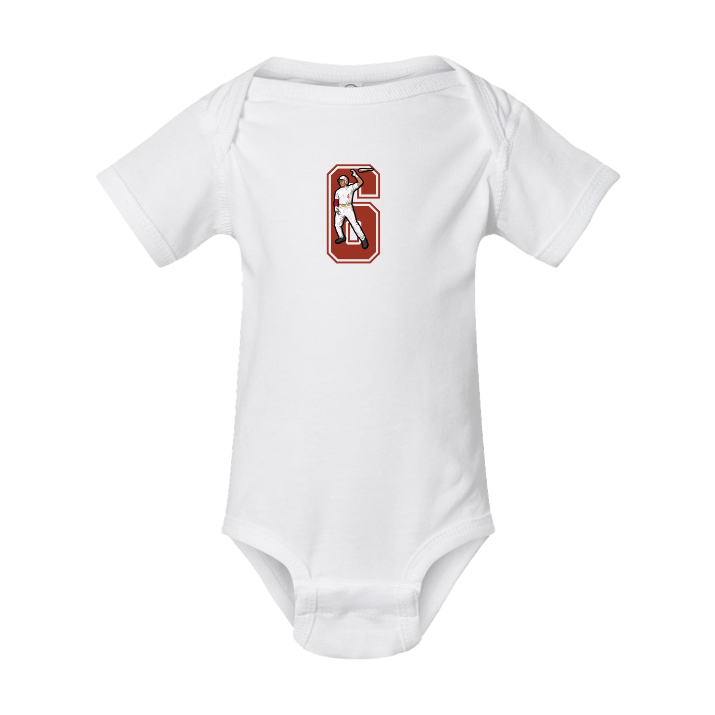 Baby Onesie — Number in White