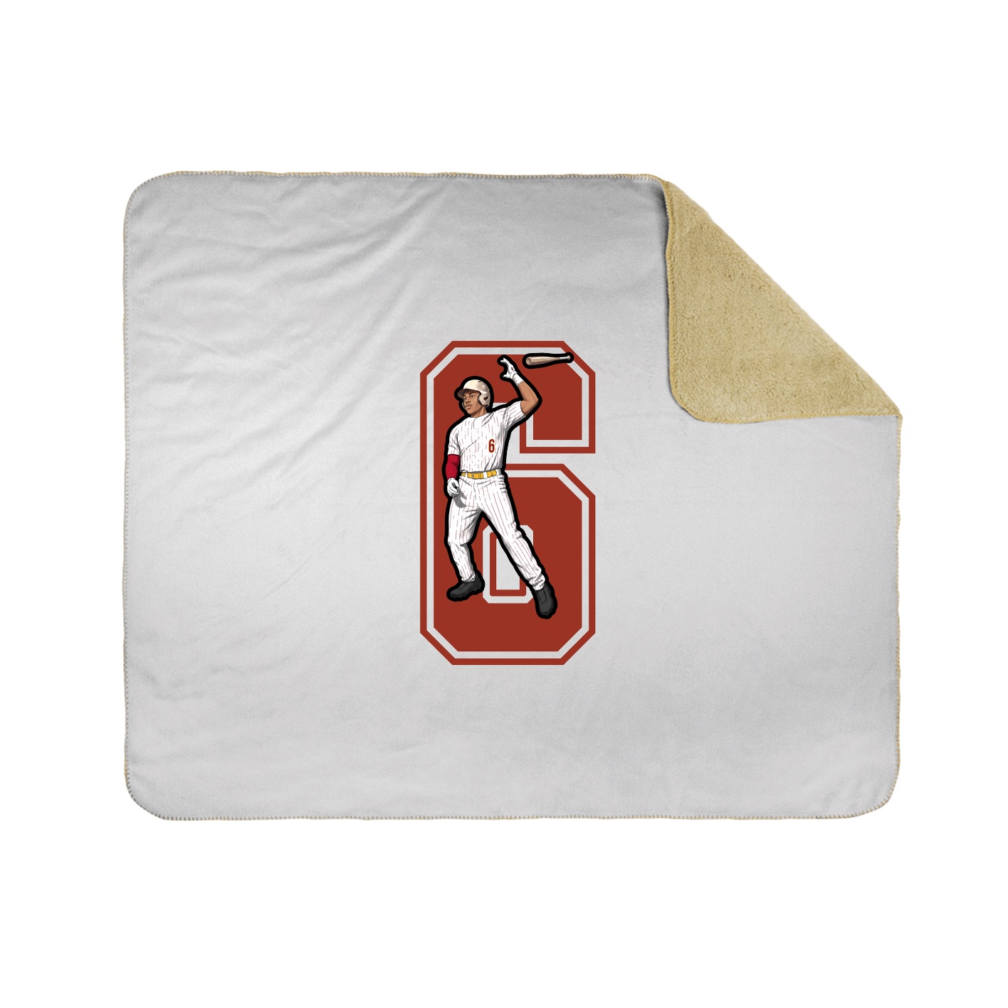 Throw Blanket — Number in White